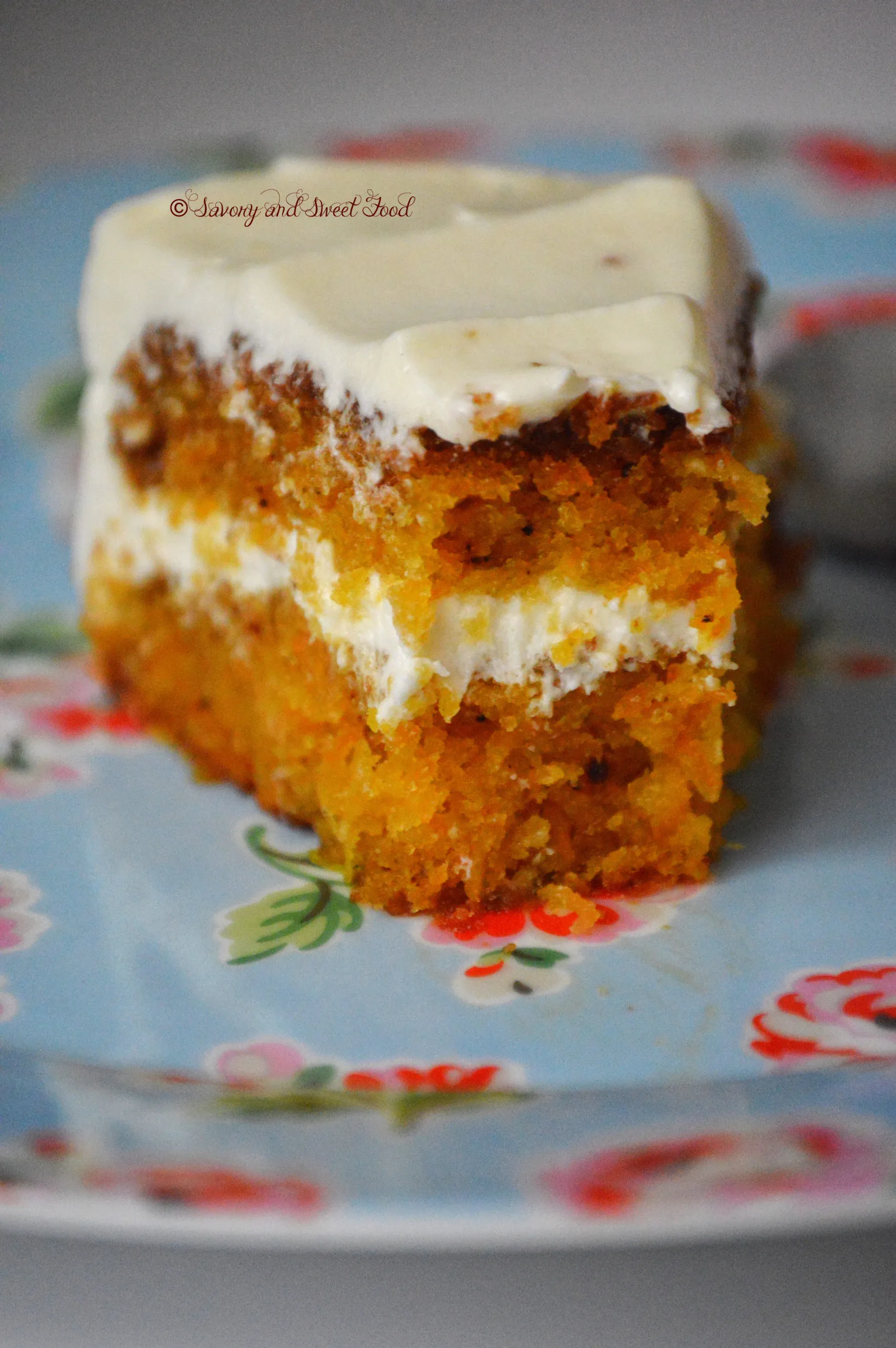 A Carrot Cake with Cream Cheese & A Parsnip Cake with Cardamom Cream