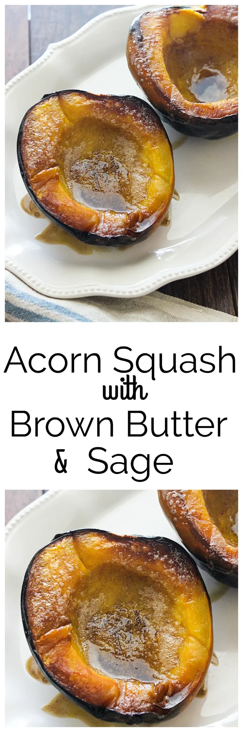 Acorn Squash Soup with Sage Brown Butter