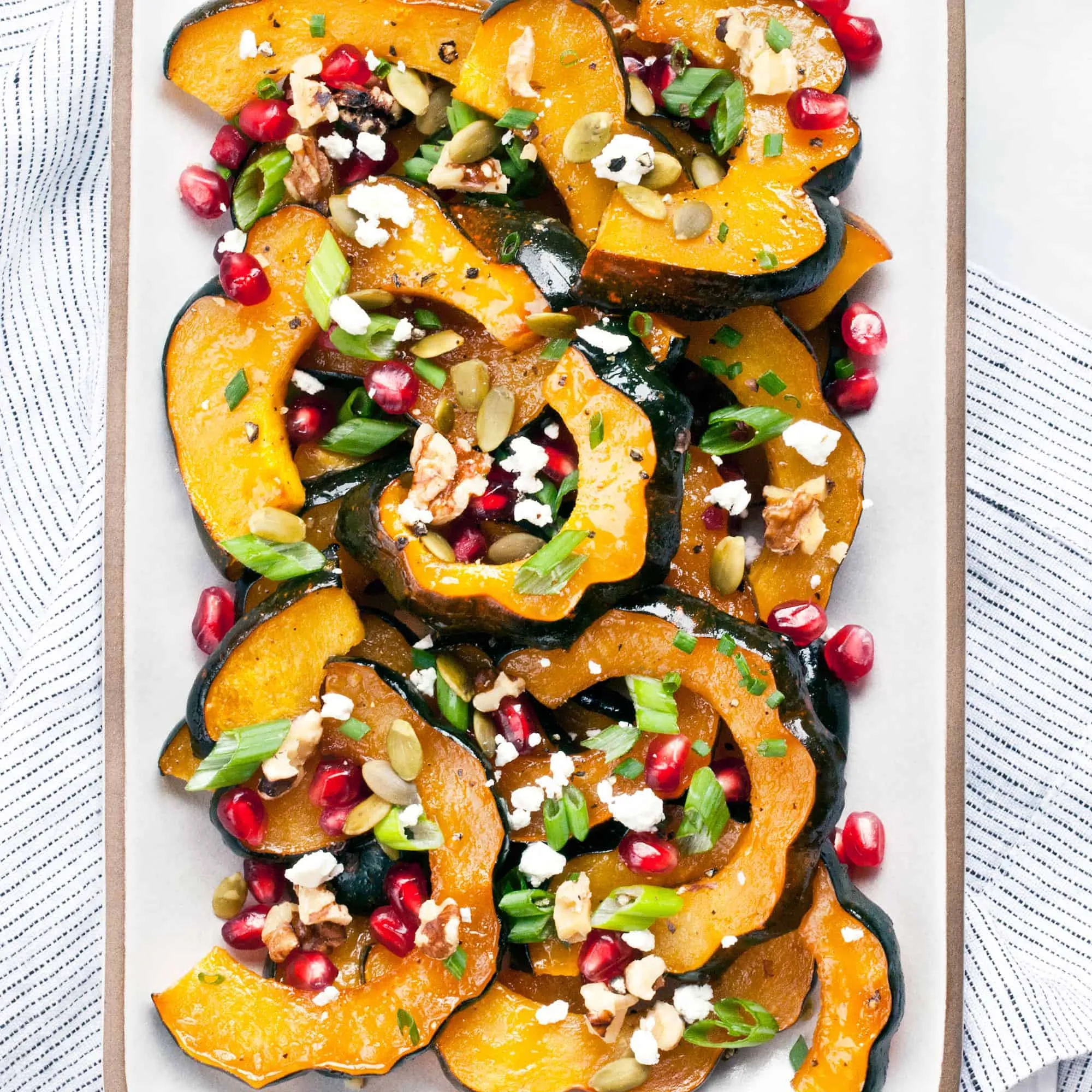 Acorn Squash with Pomegranate Glaze