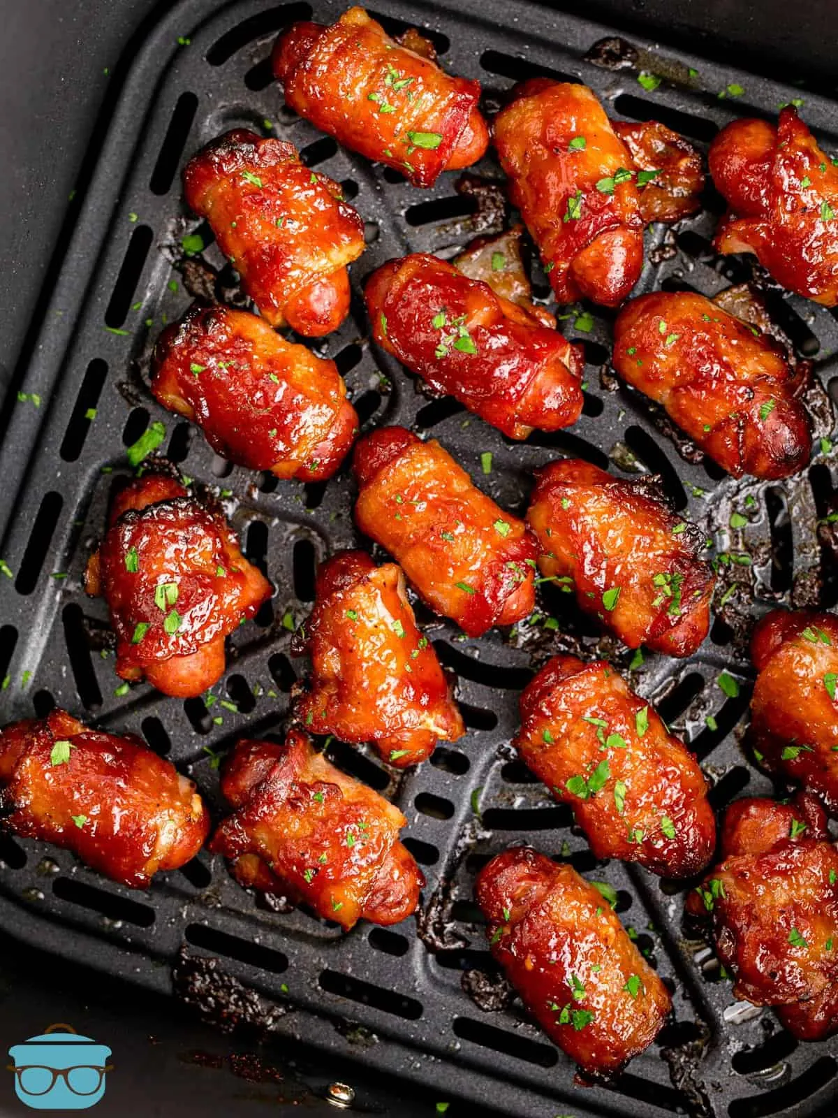 Air Fryer Bacon Wrapped Little Smokies