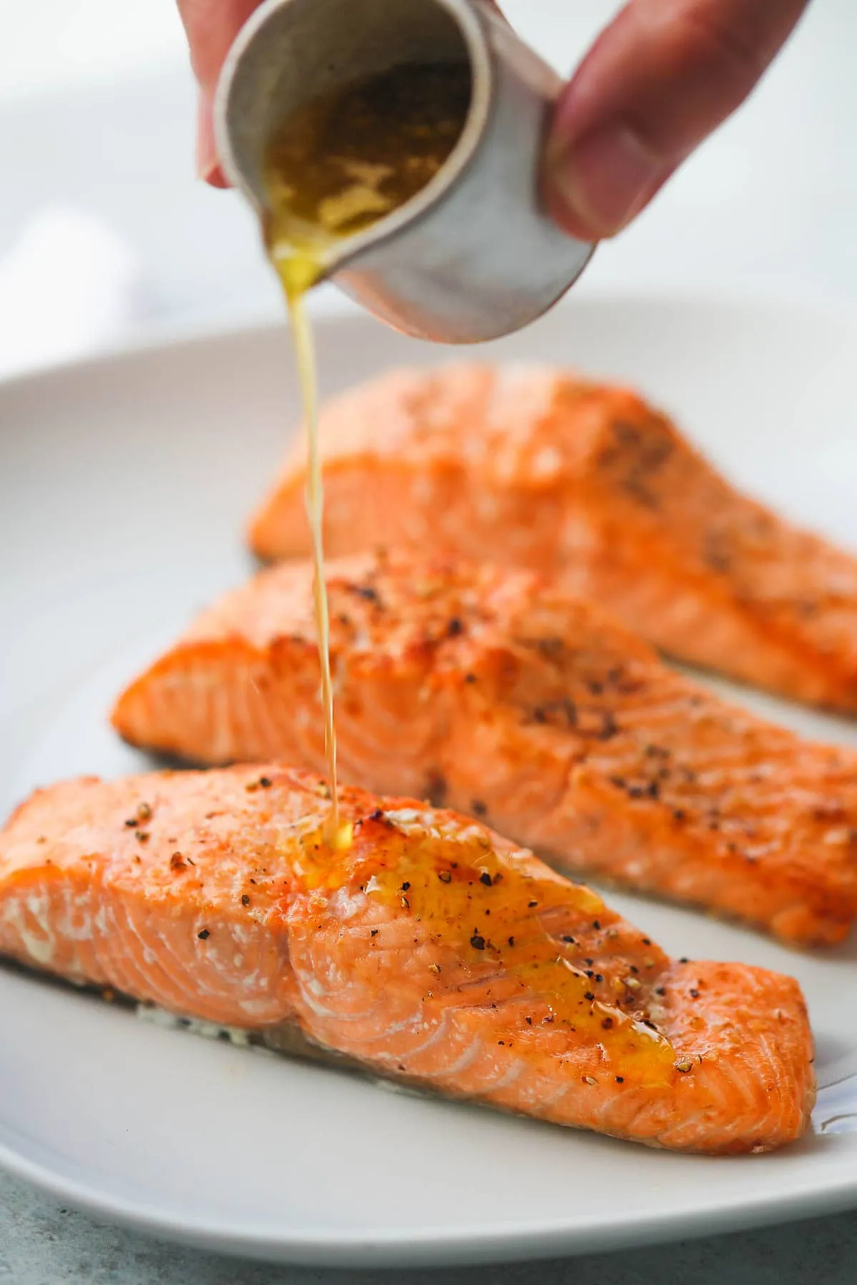 Air Fryer Lemon Butter Salmon