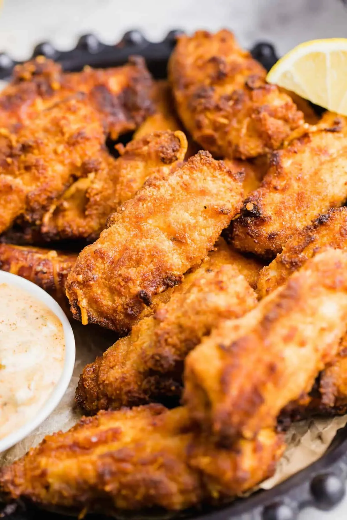 Air Fryer Parmesan Crusted Fish Sticks