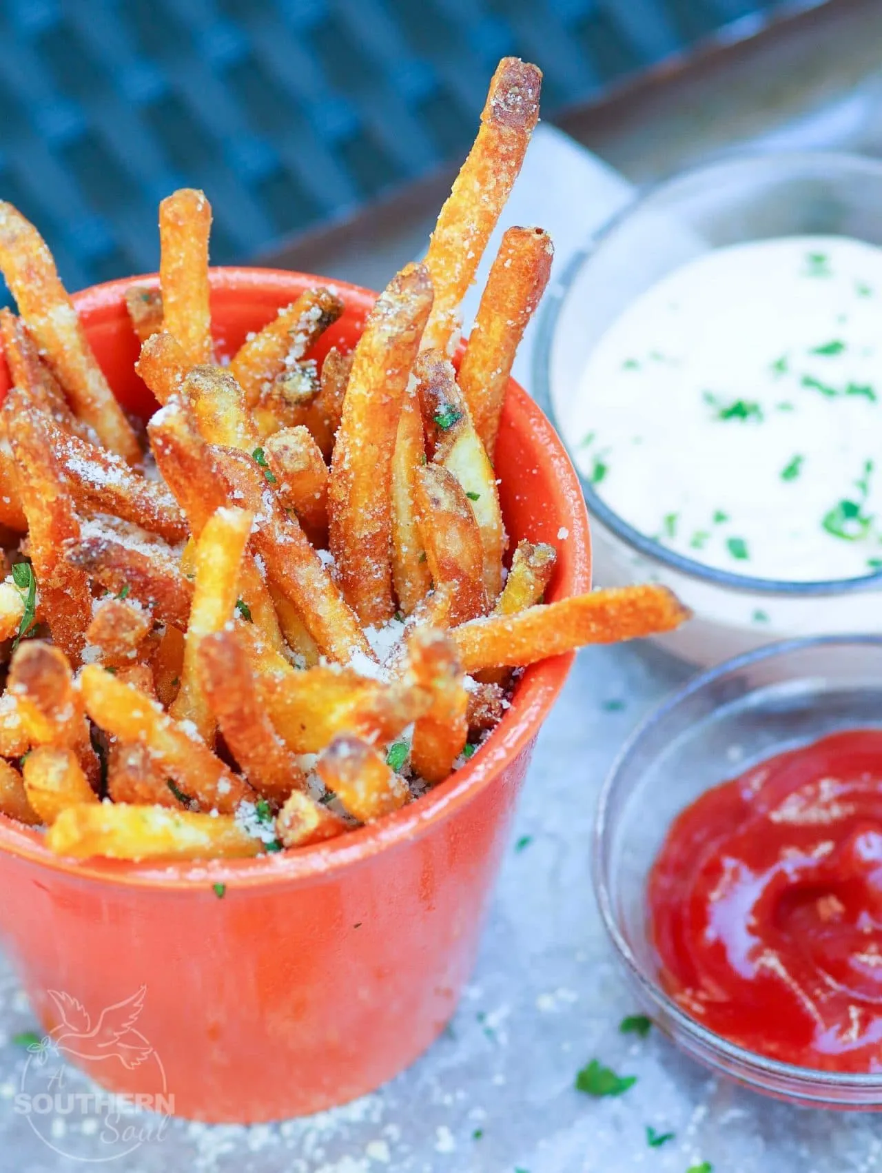 Air Fryer Parmesan Fries