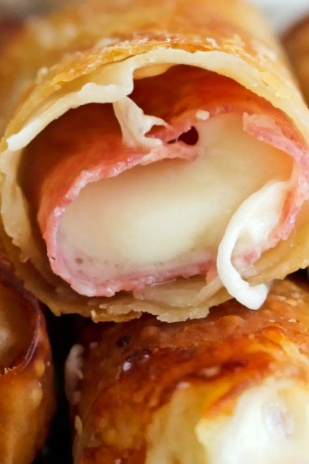 Air Fryer Salami and Cheese Egg Rolls