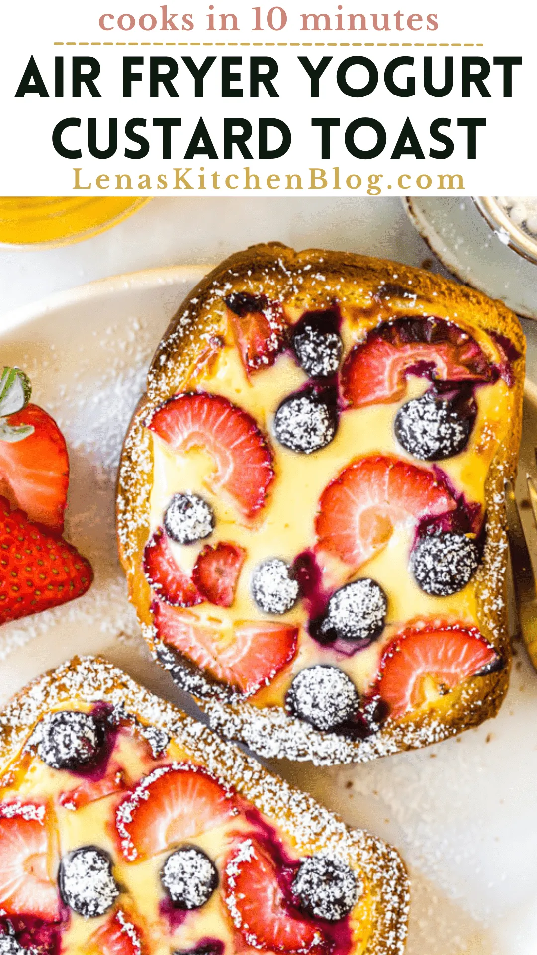 Air Fryer Yogurt Custard Toast