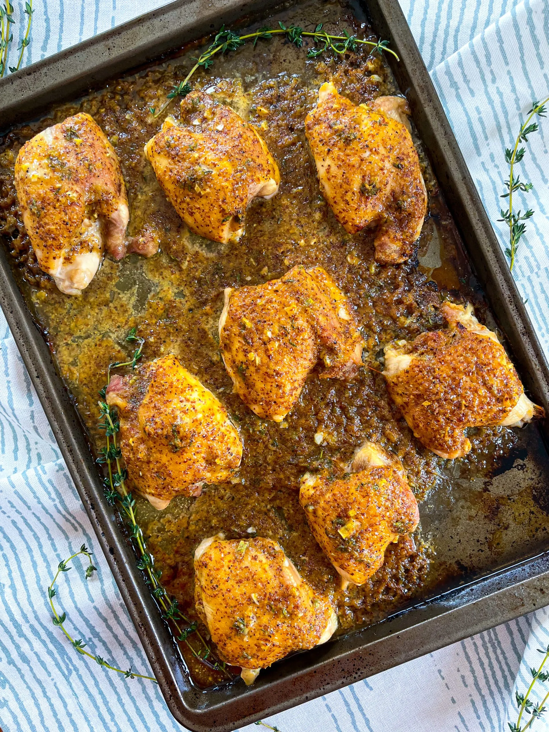 Almond Baked Chicken with Horseradish Honey Mustard Vinaigrette