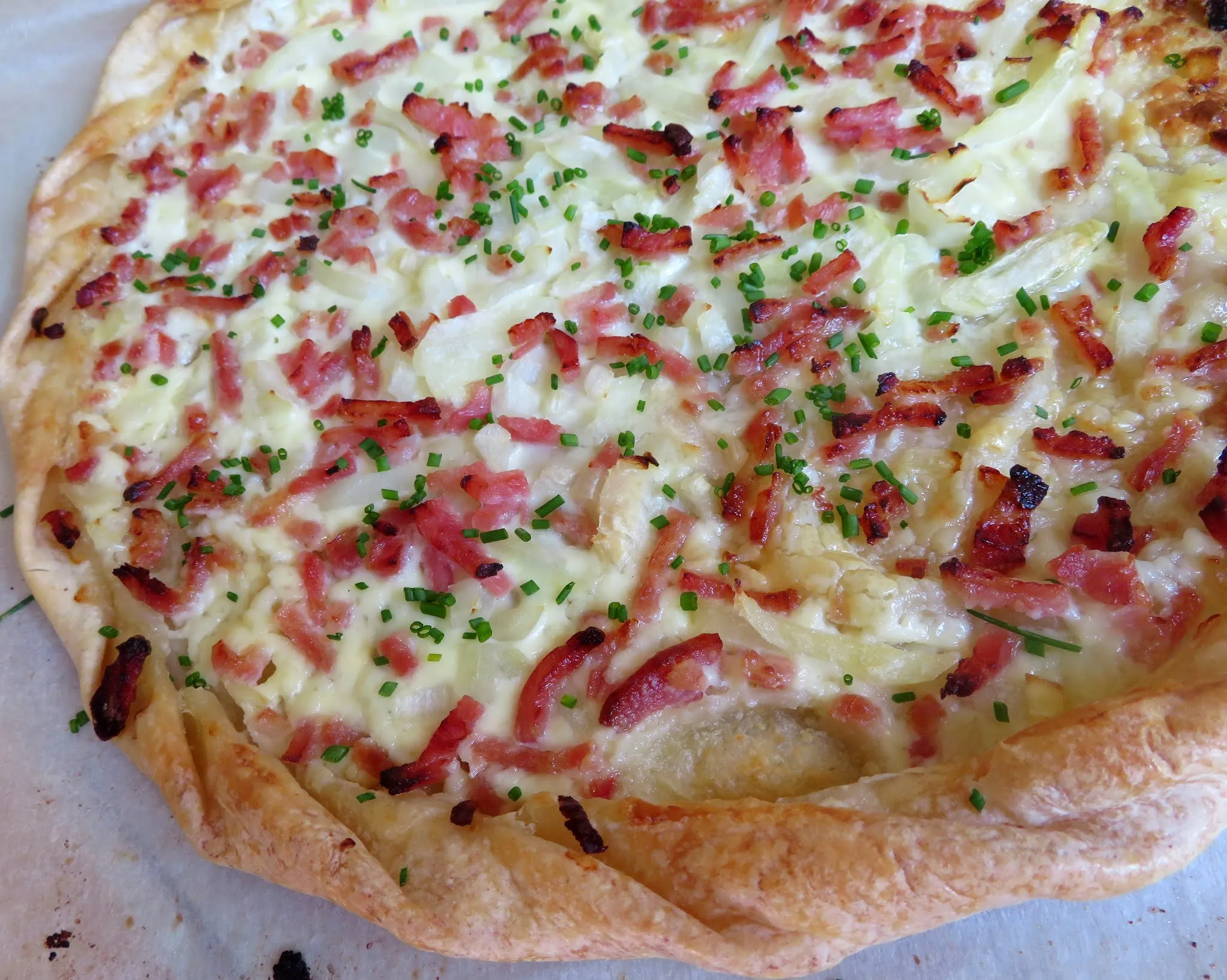 Alsatian Bacon Onion Tart