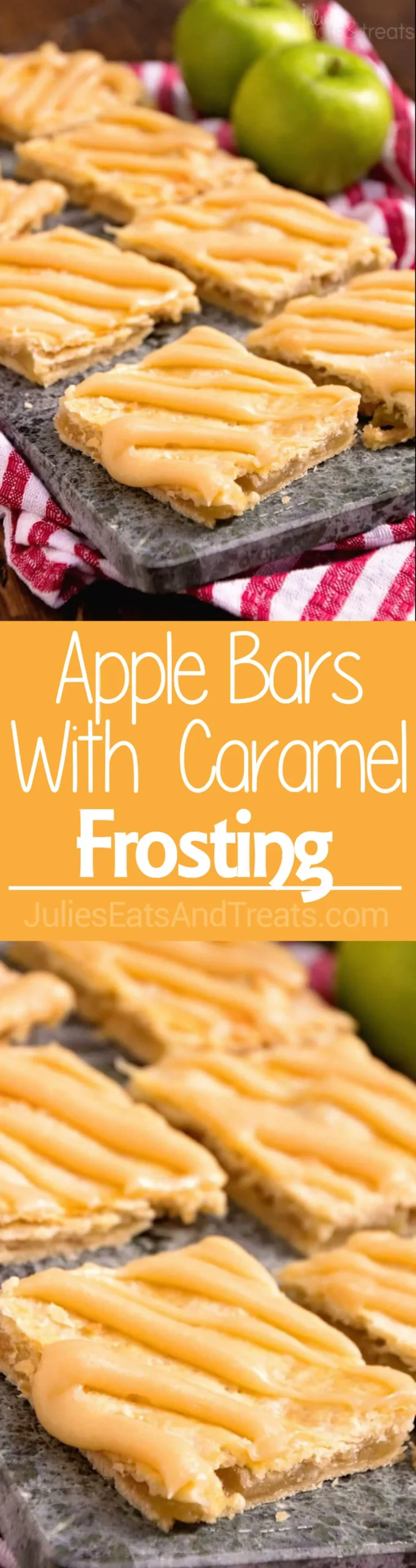 Apple Bars with Caramel Frosting