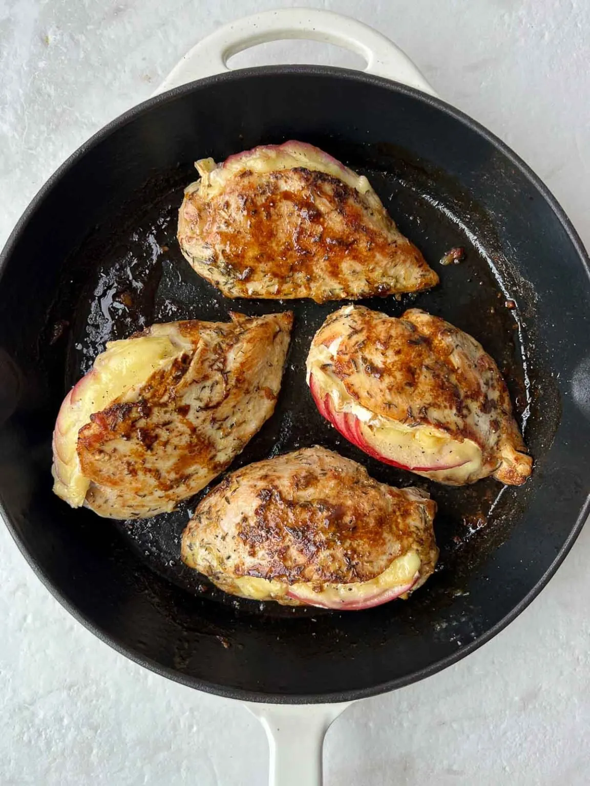 Apple Brie Stuffed Chicken