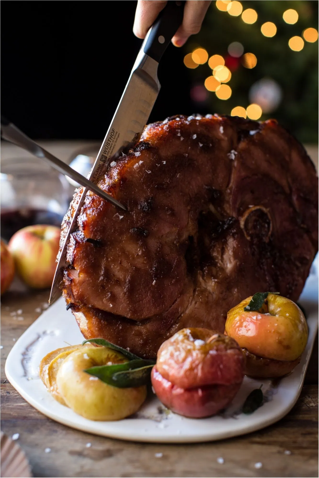 Apple Butter Honey Glazed Ham