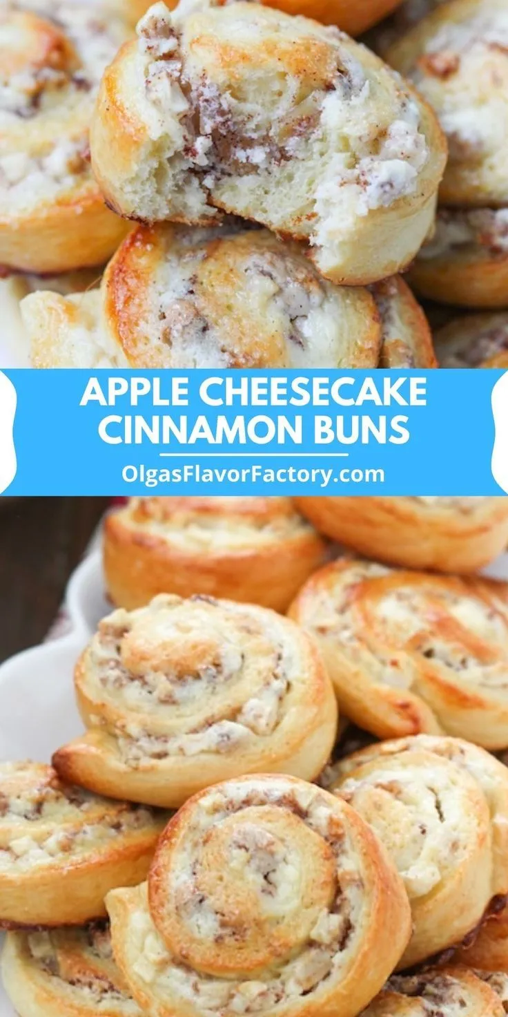 Apple Cheesecake Cinnamon Buns