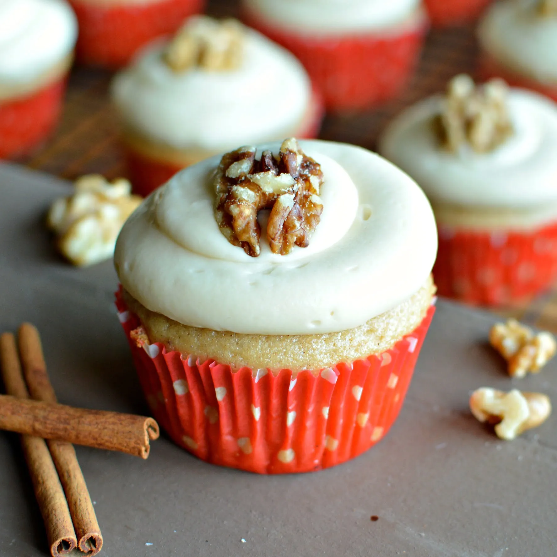 Apple Cider Cupcakes with Cream Cheese Frosting