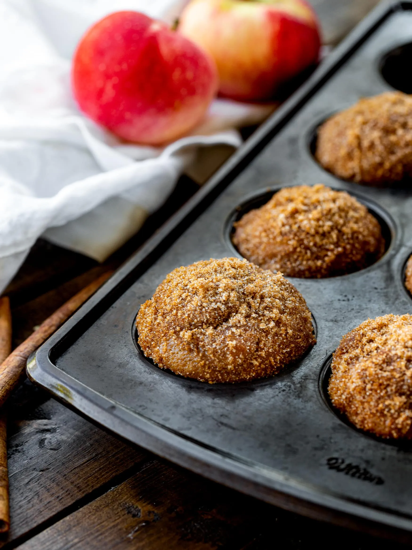 Apple Cinnamon Sugar Donut Muffins
