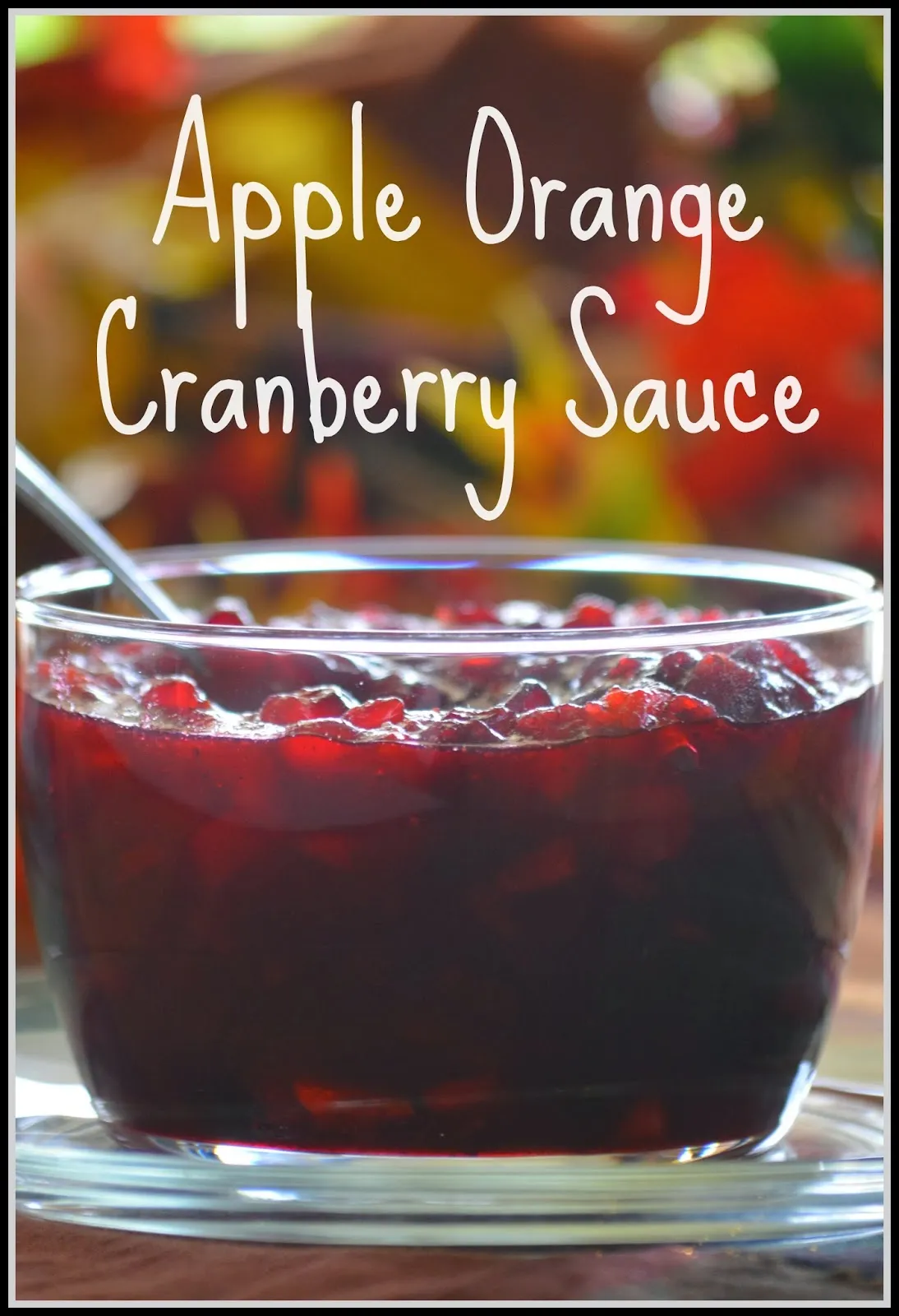 Apple Orange Cranberry Sauce