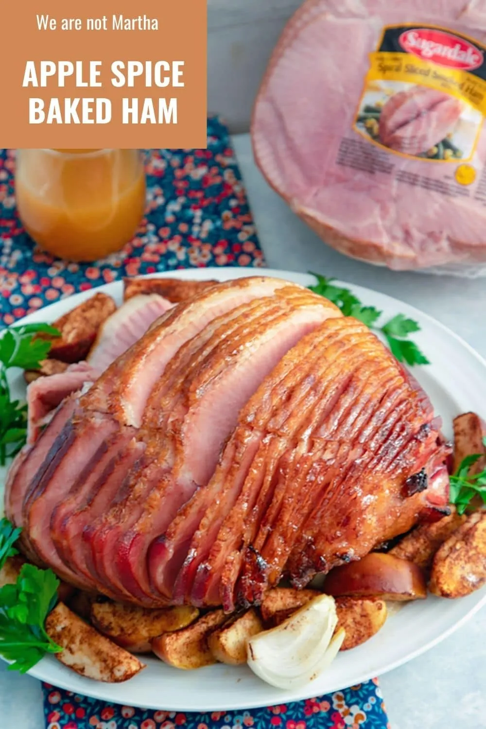 Apple Raisin Glazed Ham