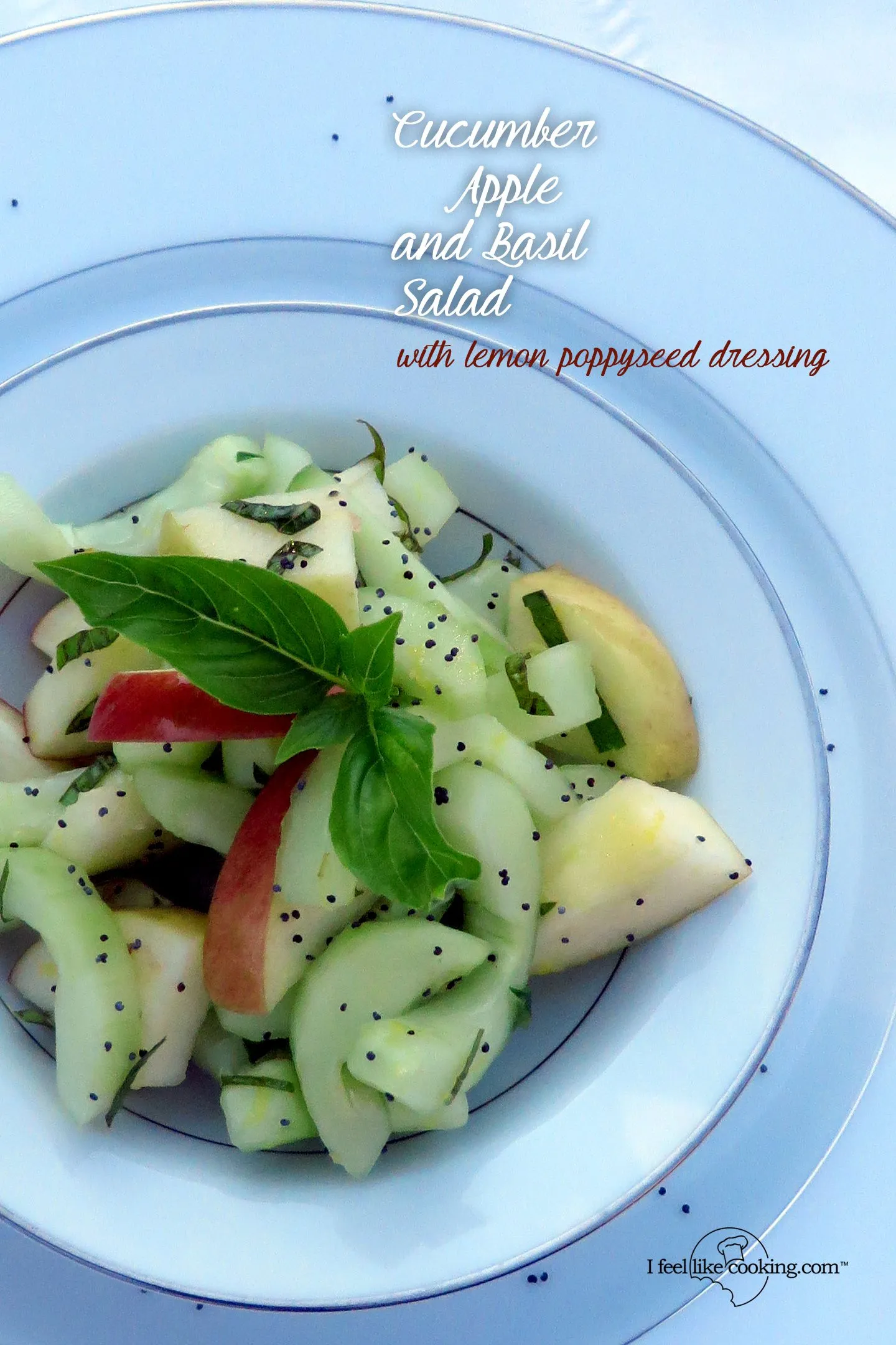 Apple Salad with Lemon Poppy Seed Dressing