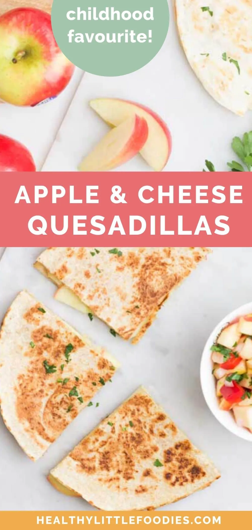 Apple and Cheese Quesadillas