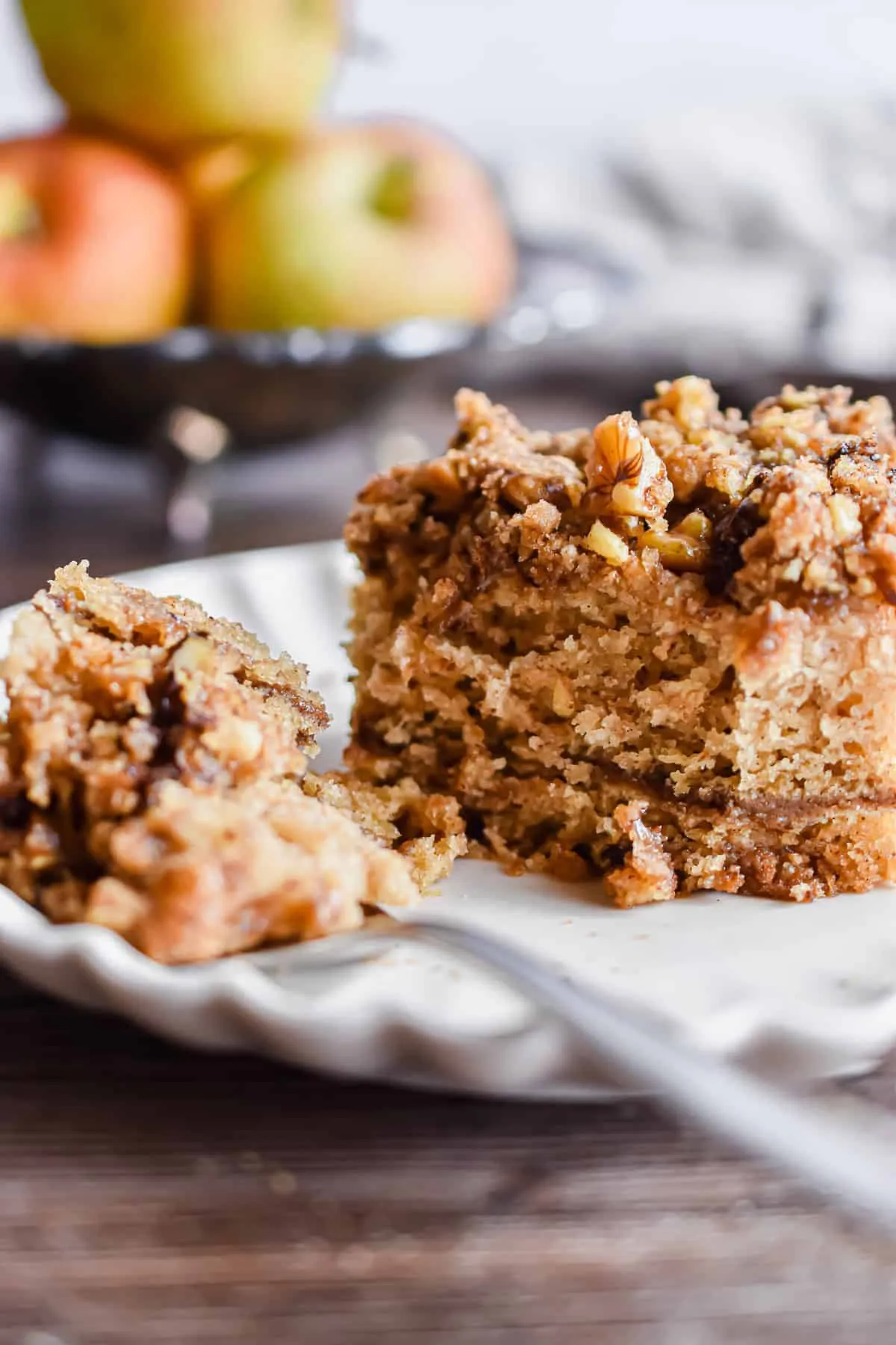 Applesauce Coffee Cake with Streusel Topping