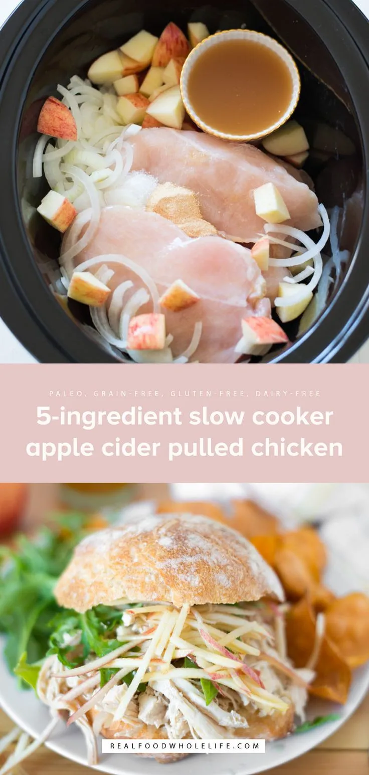 Applewood Cider Slow Cooker Chicken