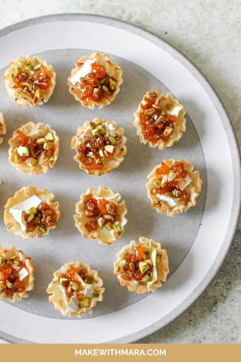 Apricot Brie Bites with Crispy Sage