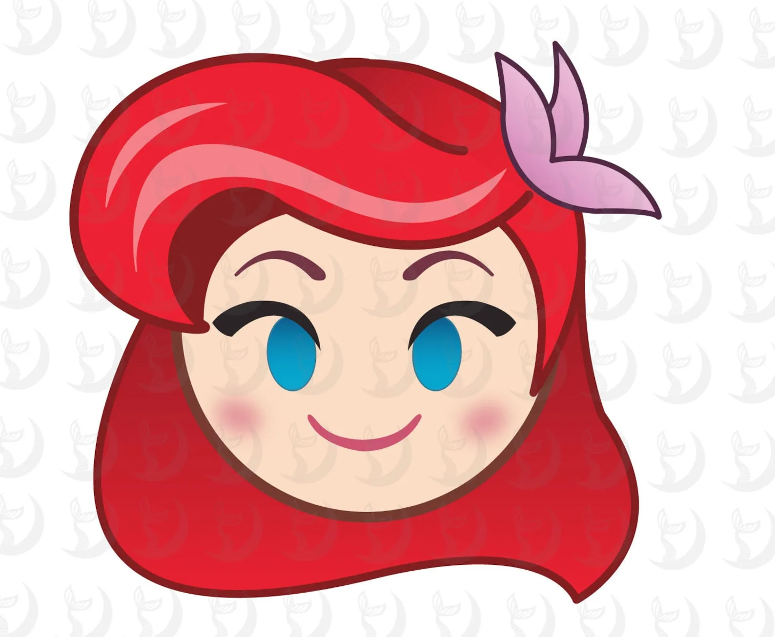 Ariel Mermaid Disney Emoji Blitz Cookies