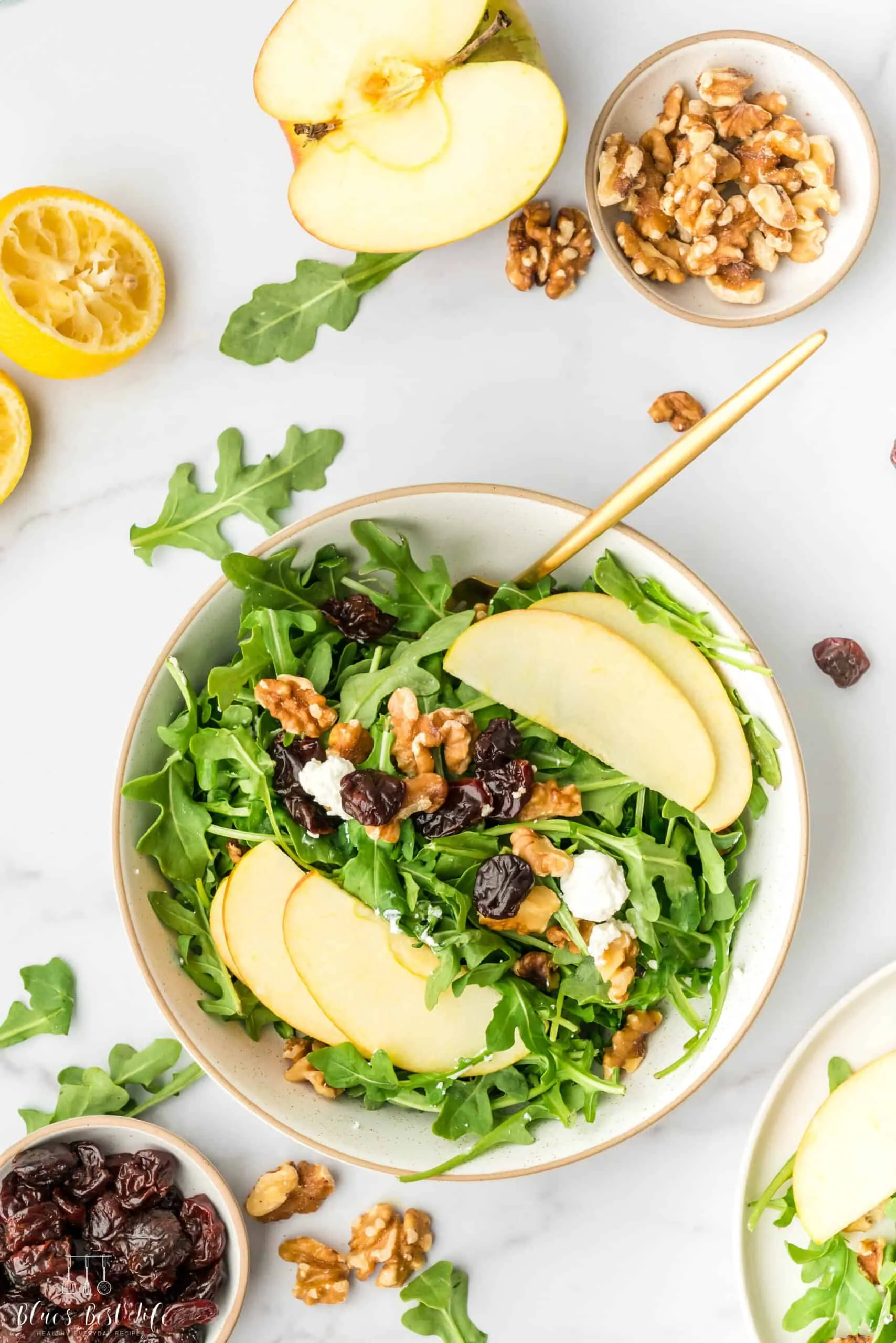 Arugula Salad with Chopped Walnuts