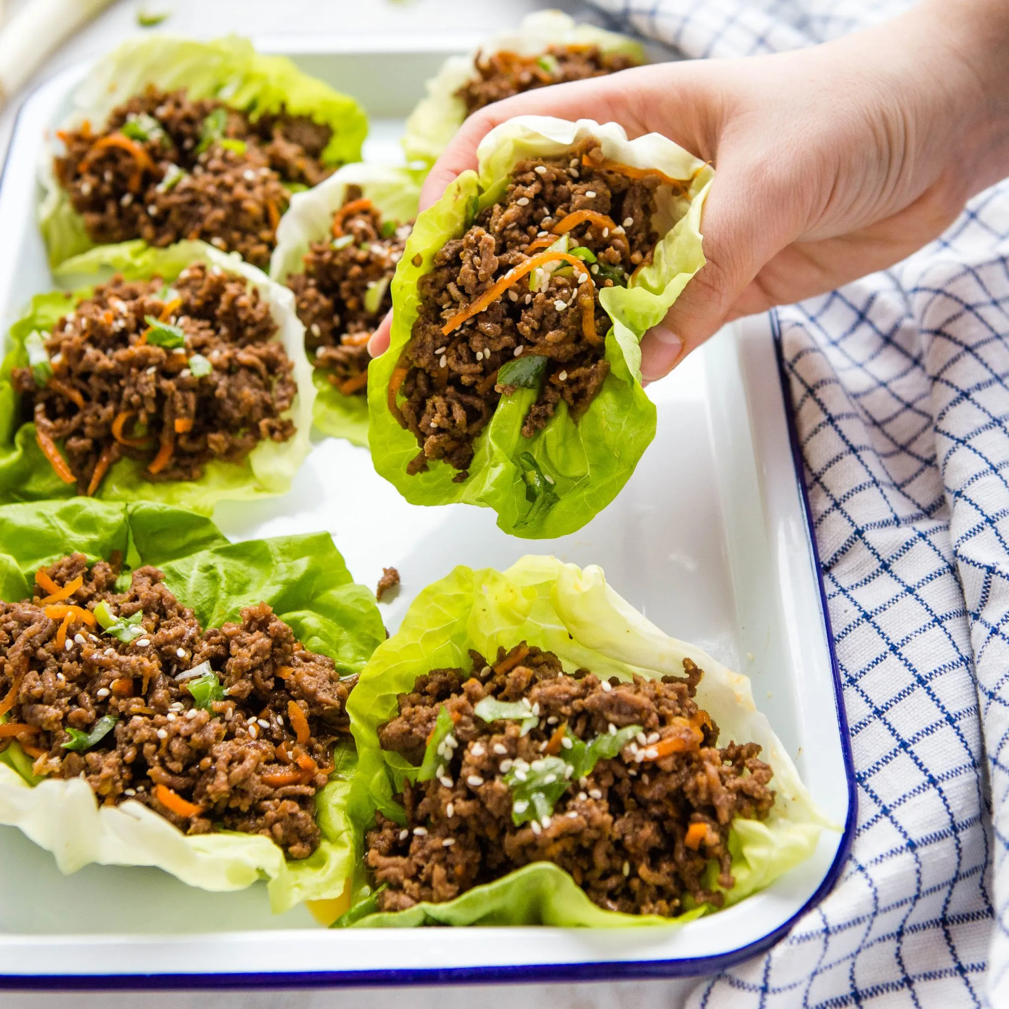Asian Beef Lettuce Wrap