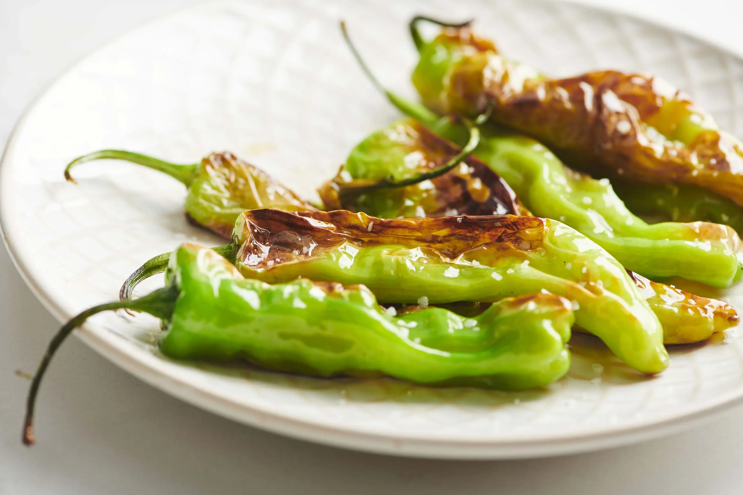 Asian Pan Fried Shishito Peppers