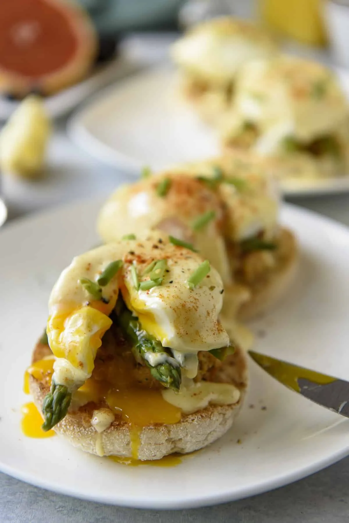 Asparagus Crab Cake Benedict