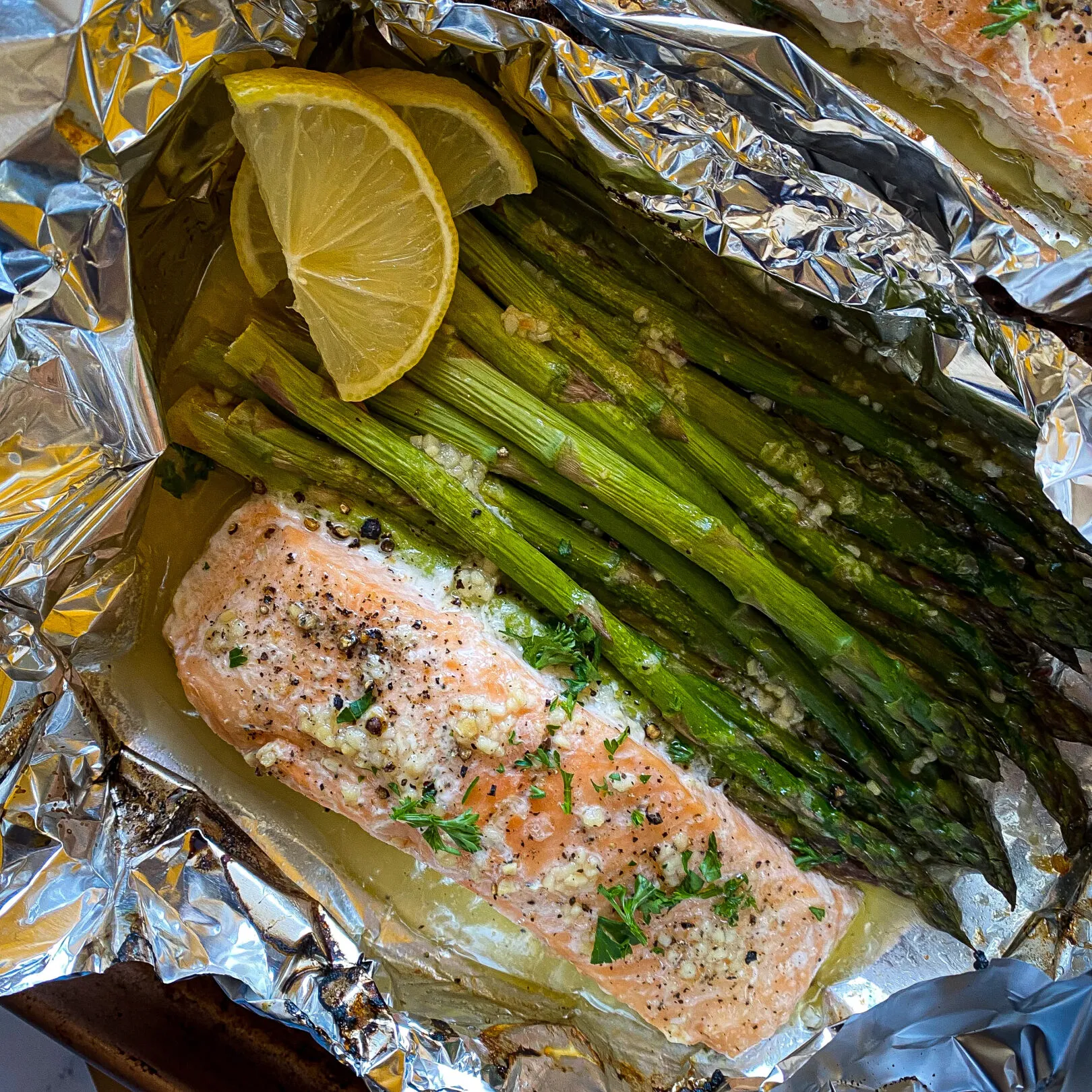Asparagus Salmon Foil Packets
