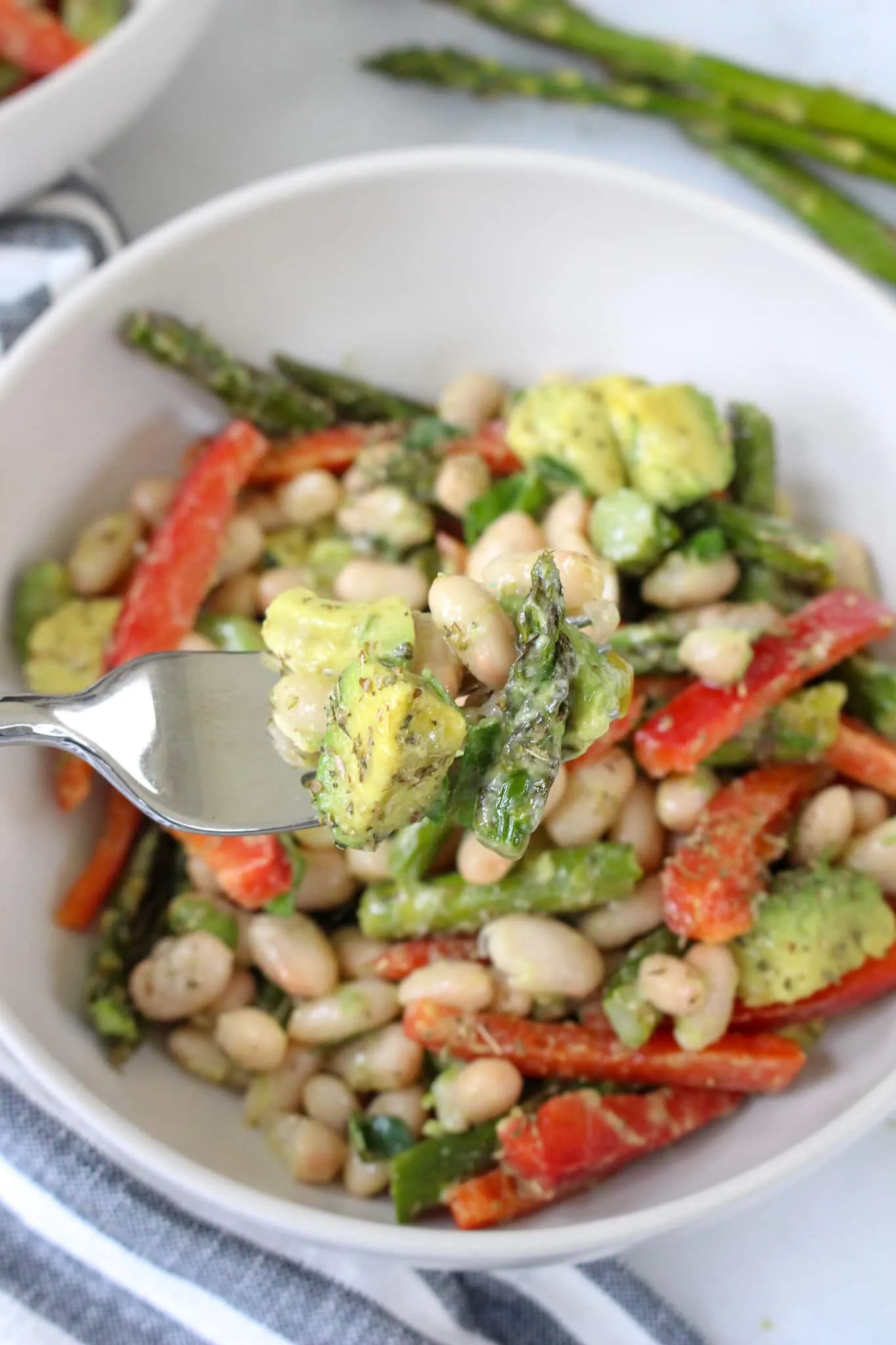 Asparagus White Bean Salad