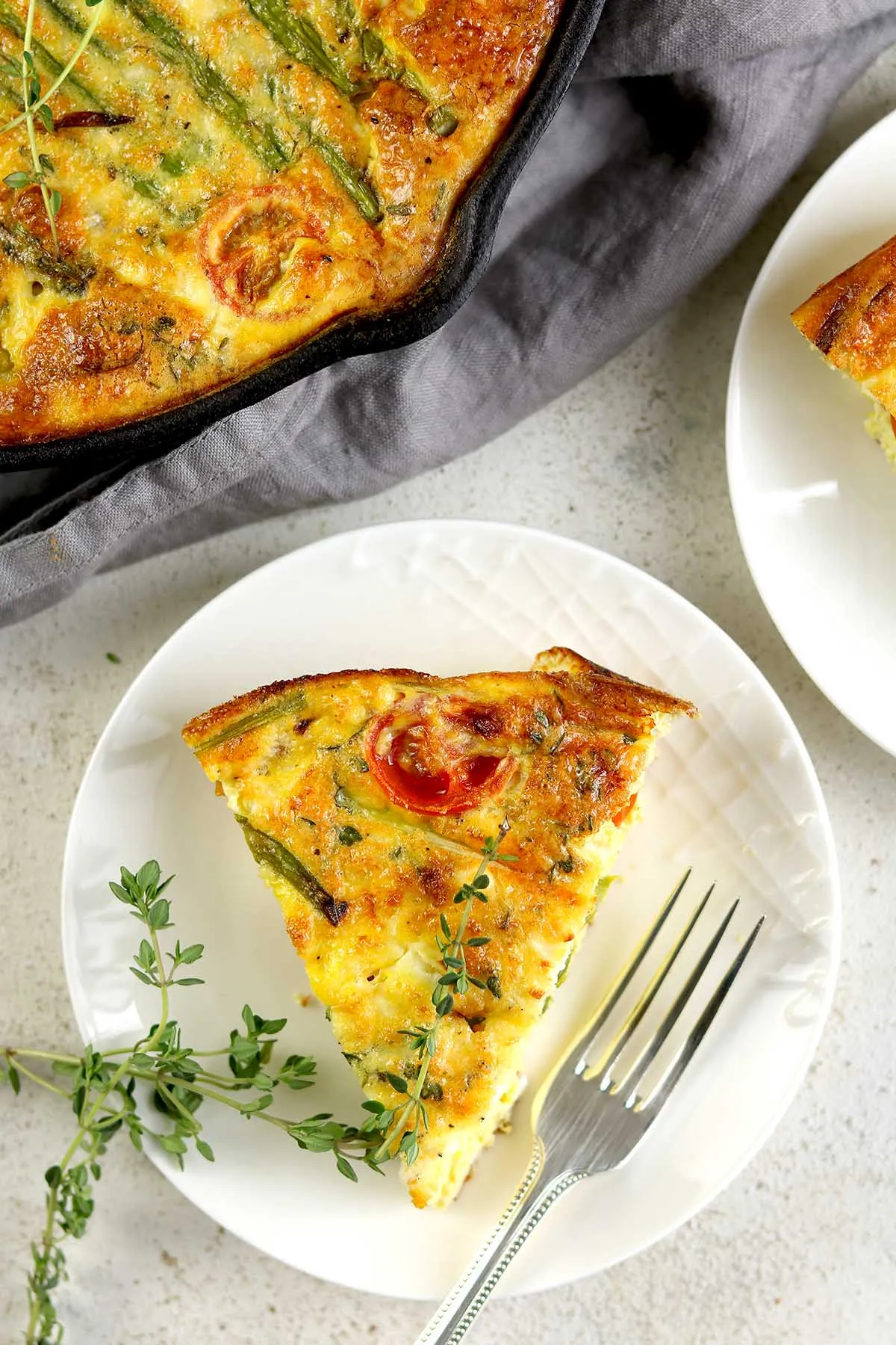 Asparagus and Feta Baked Frittata