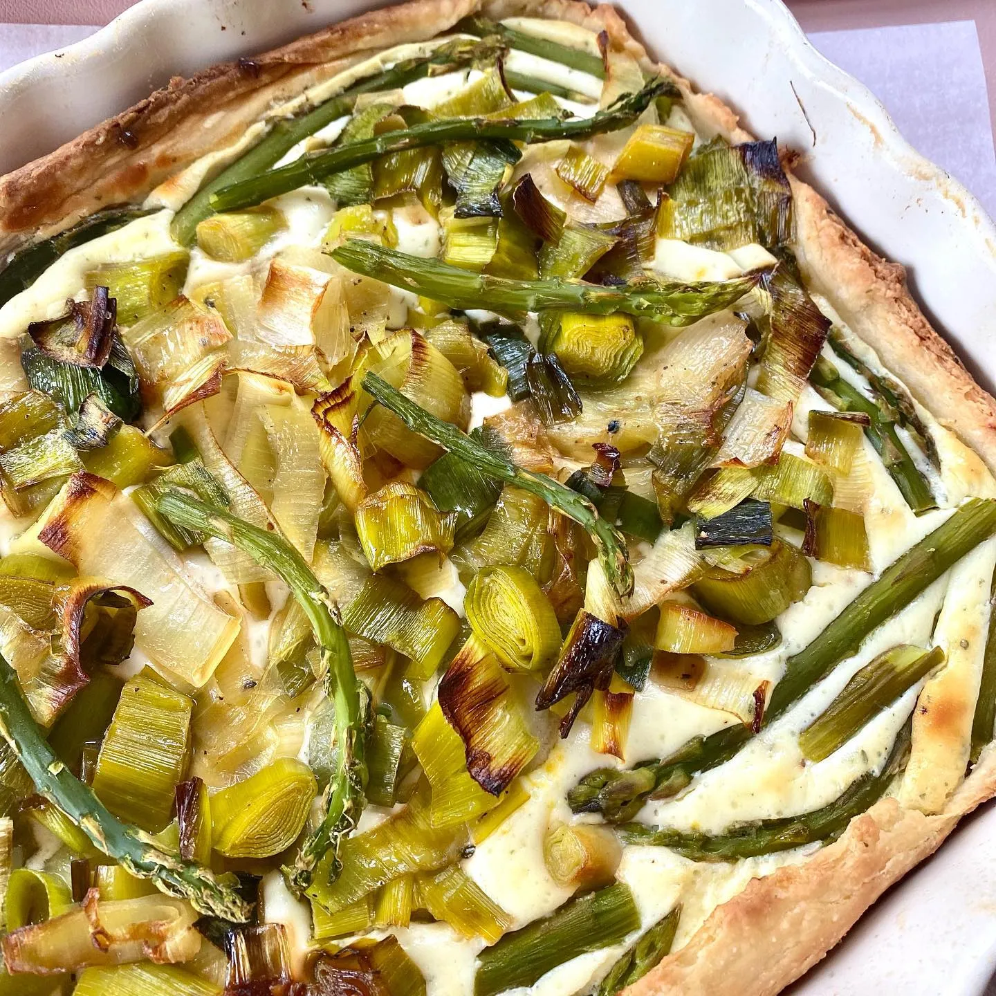 Asparagus and Leek Tart