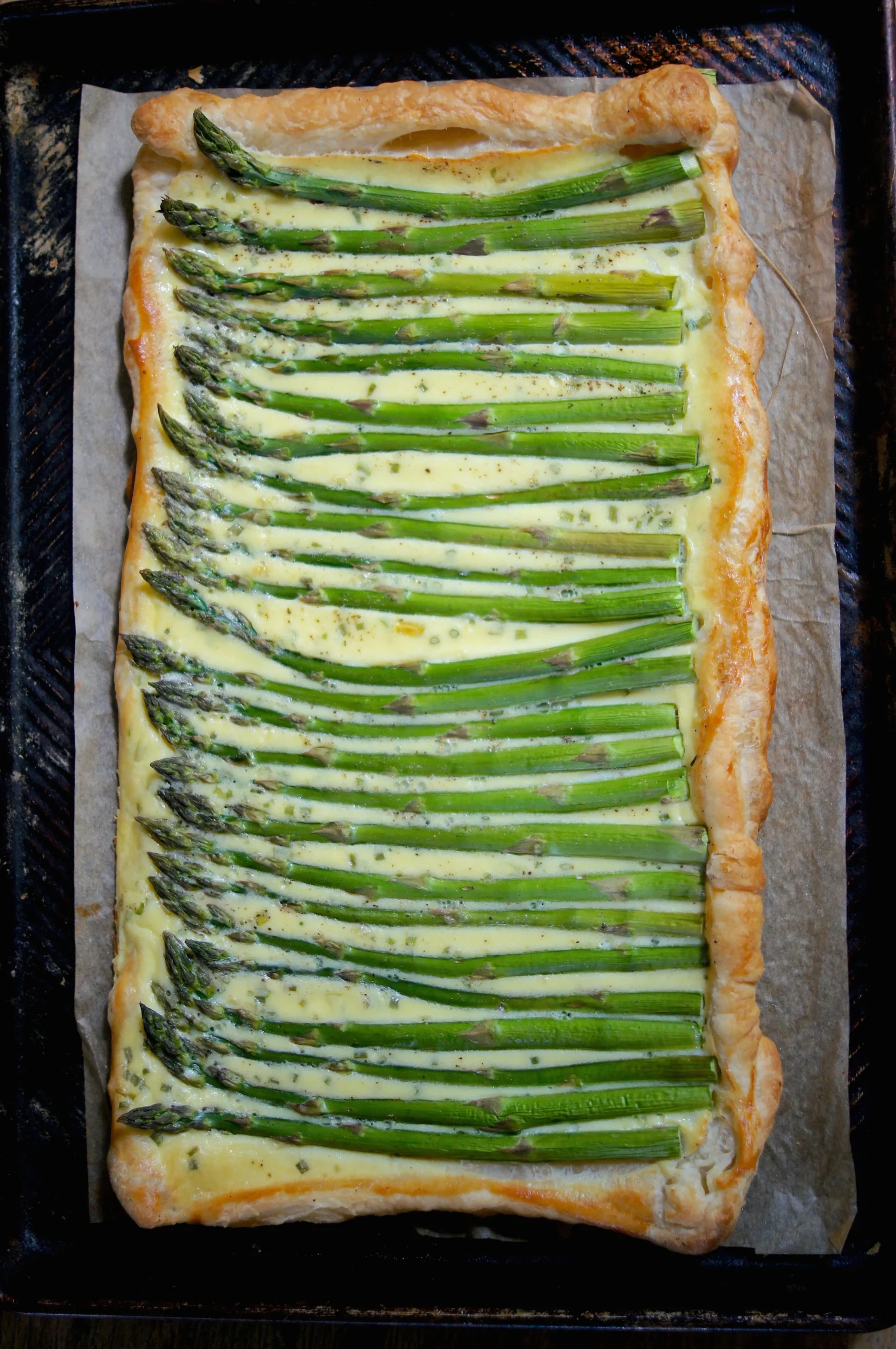 Asparagus and Smoked Salmon Tart