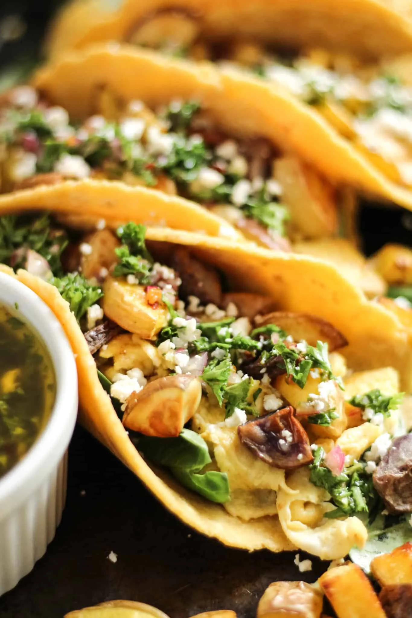Avo Chimichurri Breakfast Tacos