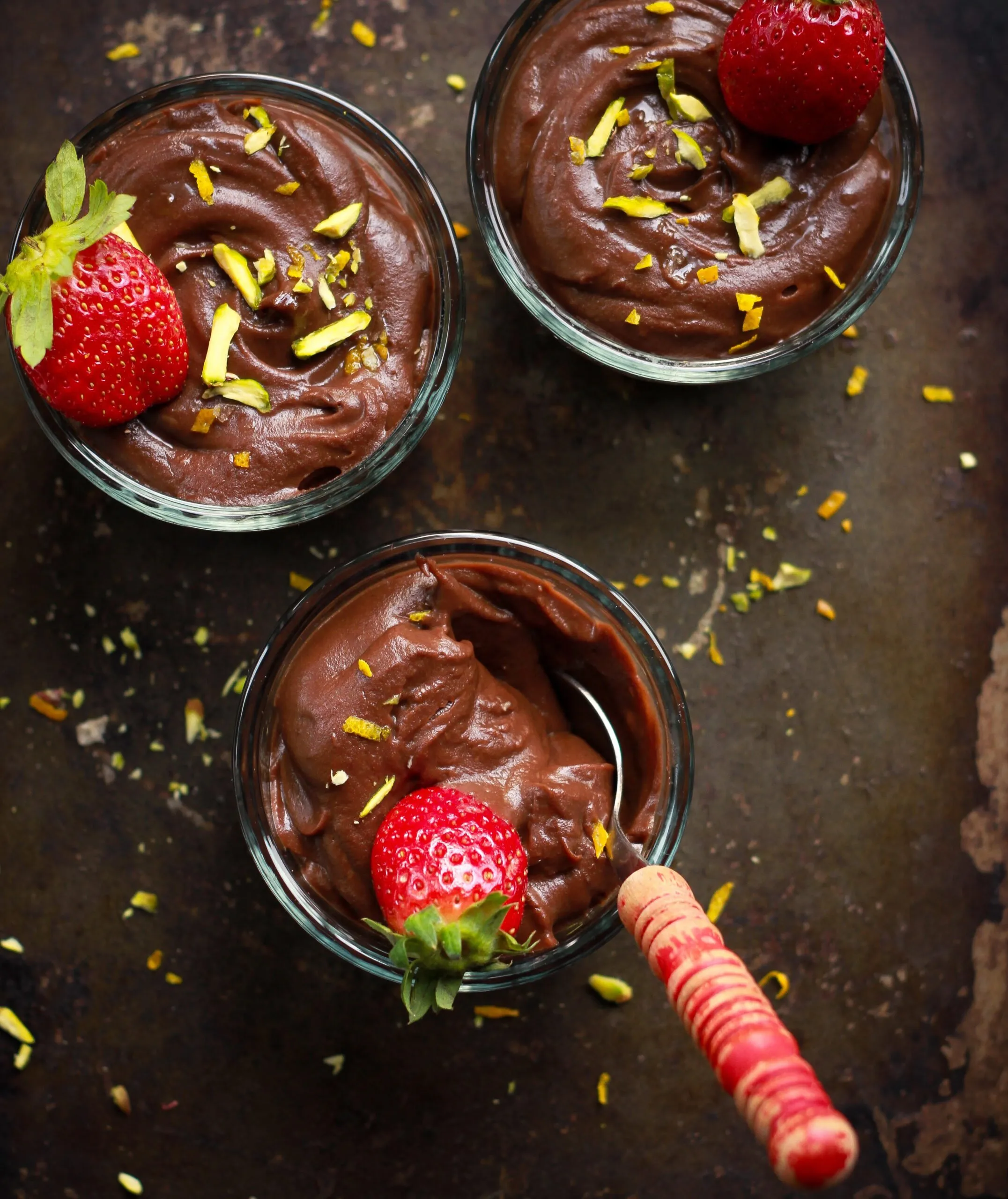Avocado Chocolate and Sweet Potato Pudding