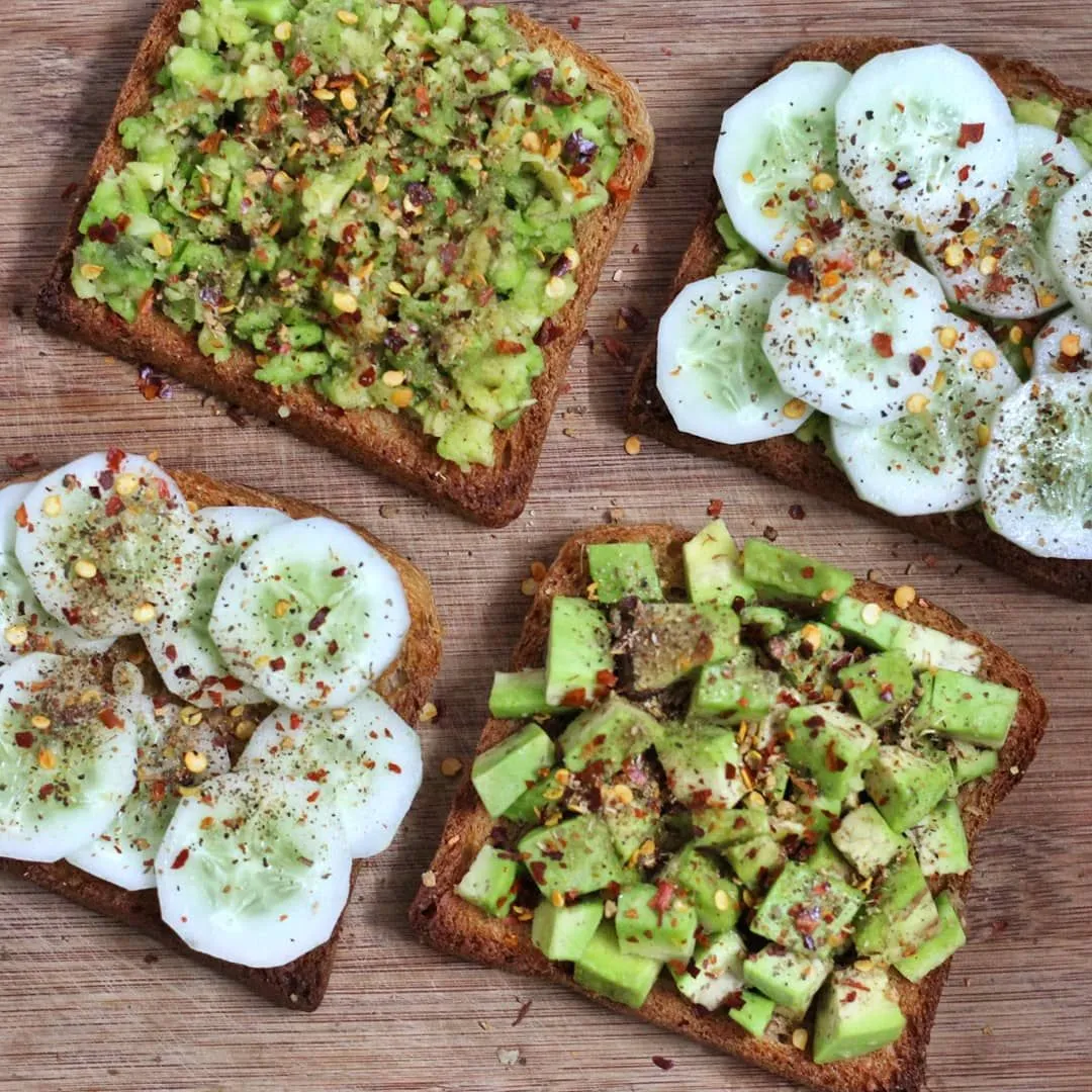 Avocado Toast with Cucumber
