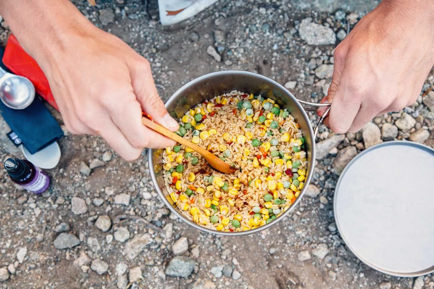 Backpacking Meal Fried Rice