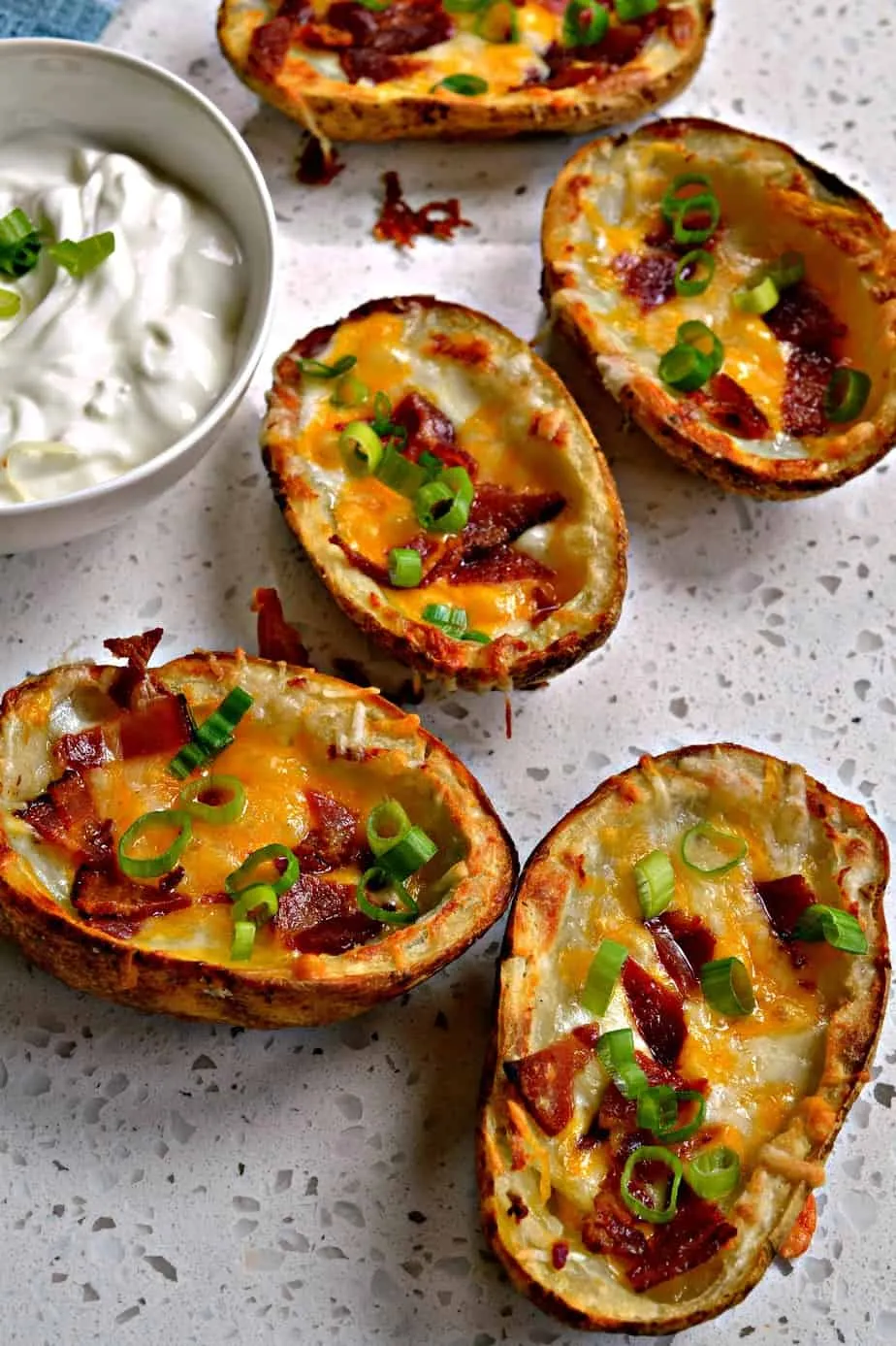 Bacon Cheese Potato Skins