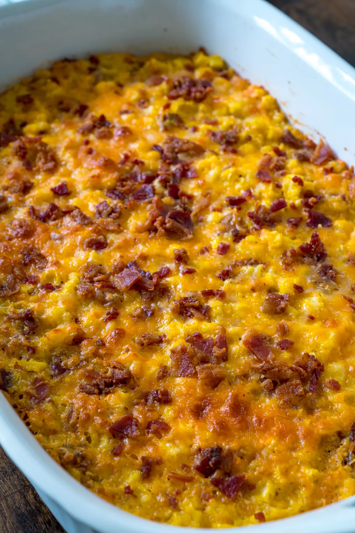 Bacon Crackle Corn Bake