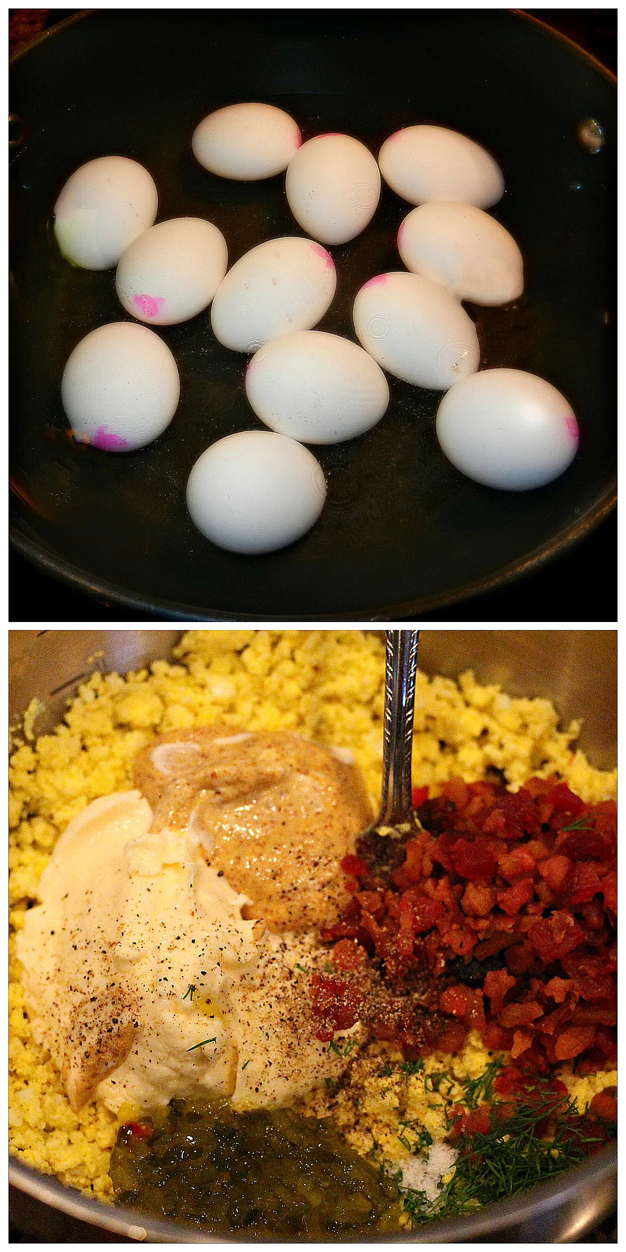 Bacon Dill Egg Salad with Pimentos