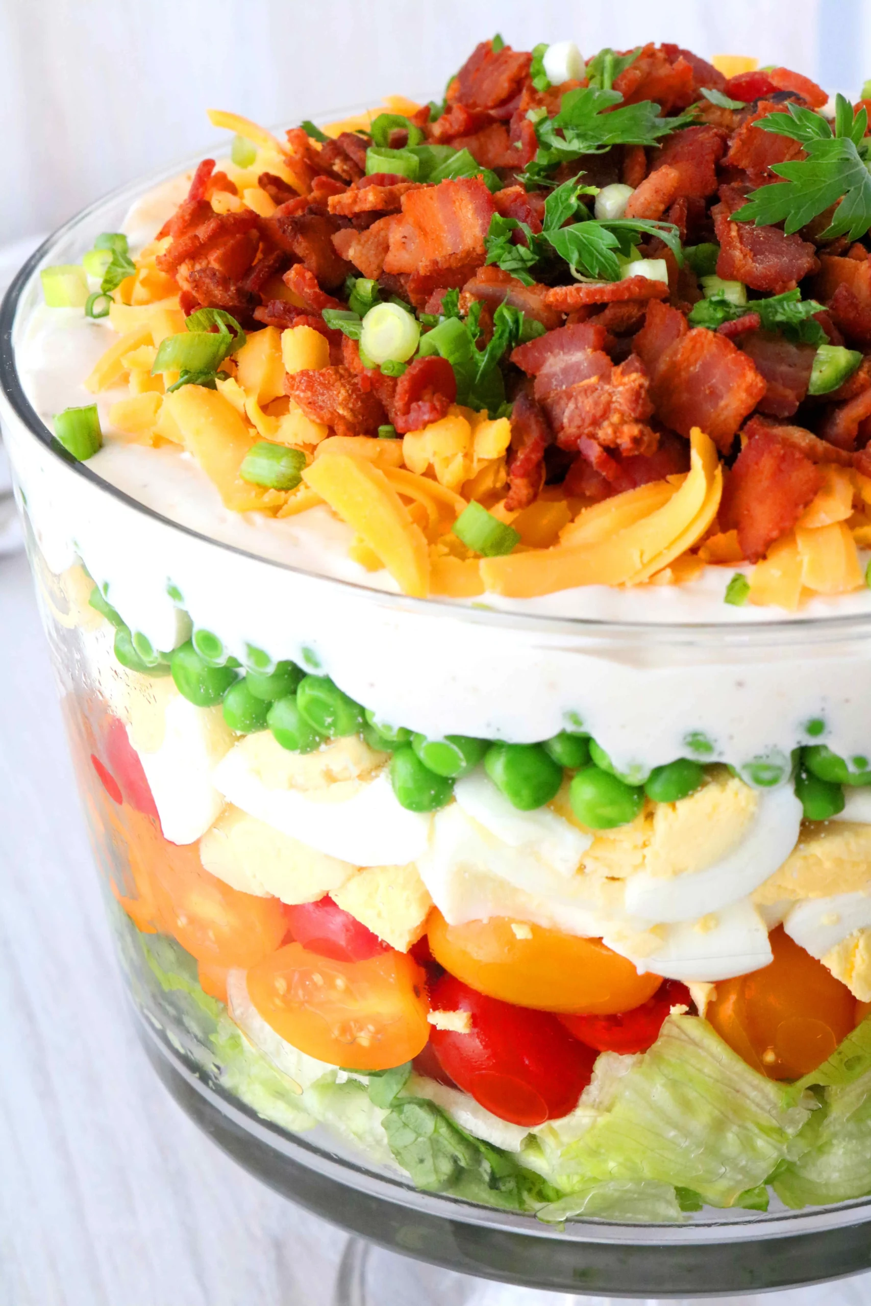 Bacon Lettuce Tomato Layered Salad