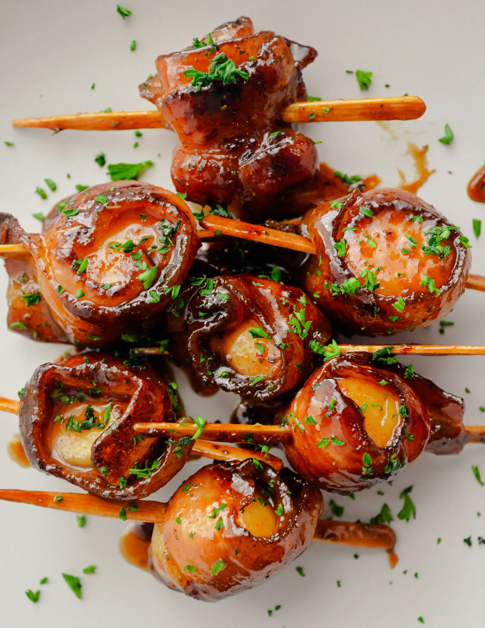 Bacon Wrapped Mussels or Scallops