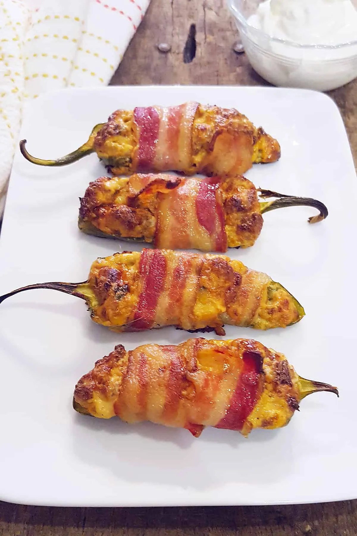 Bacon Wrapped Sausage Stuffed Jalapenos