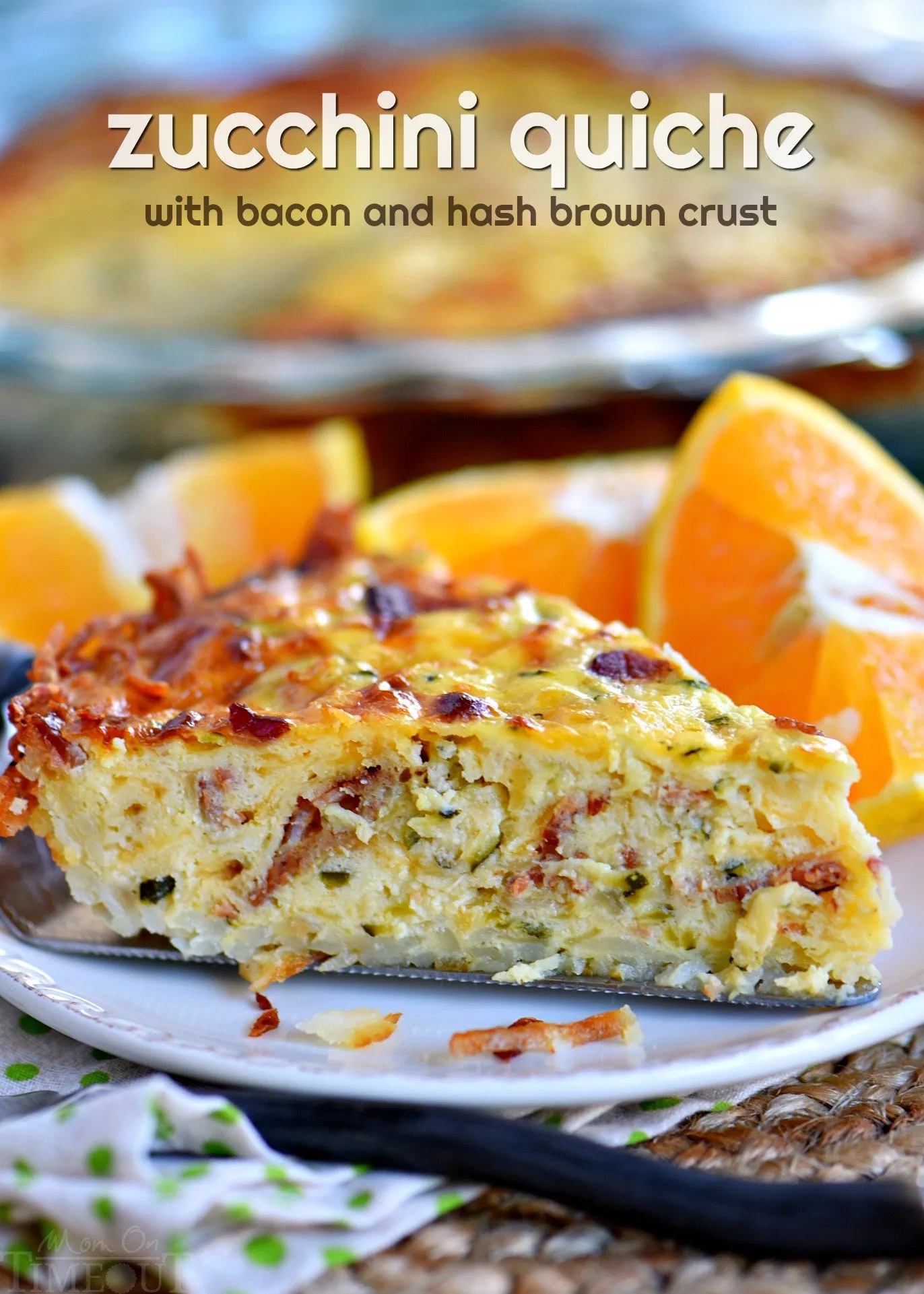 Bacon Zucchini Pie Quiche