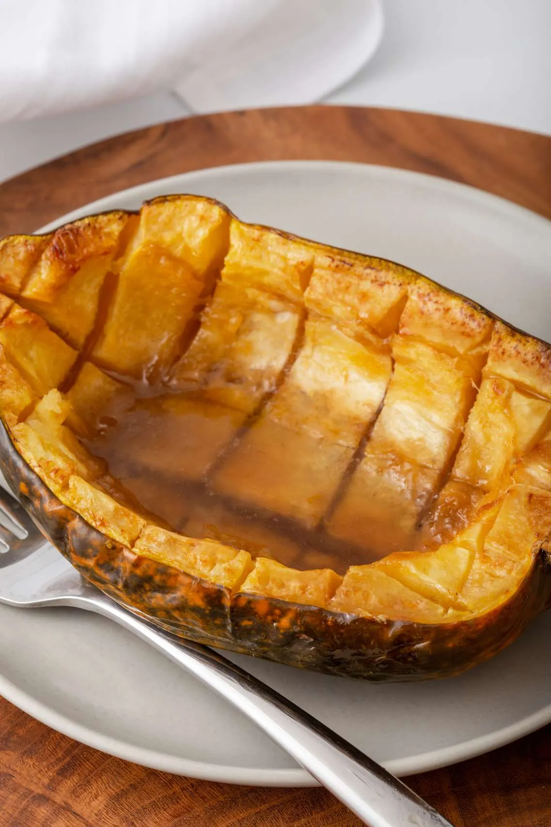 Baked Acorn Squash with Brown Sugar