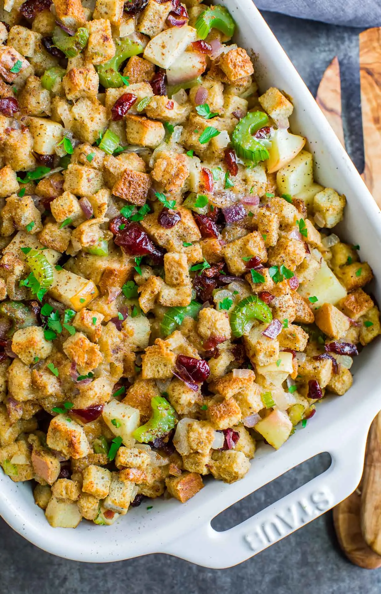 Baked Apple Cranberry Stuffing