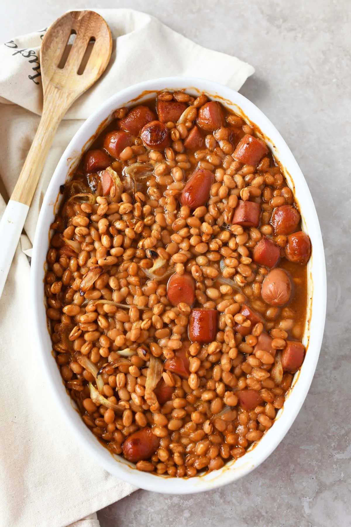 Baked Bean and Hot Dog Casserole