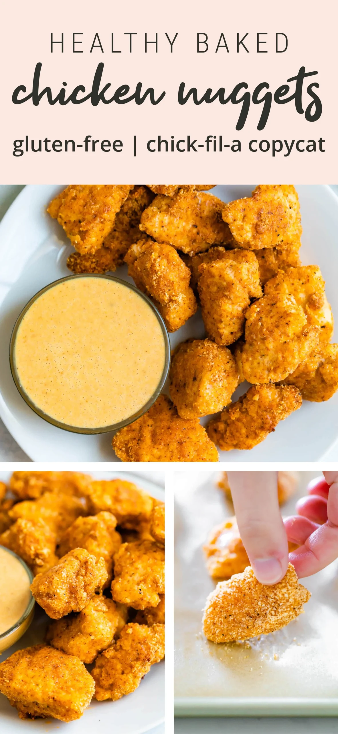 Baked Chick-fil-A Style Chicken Nuggets