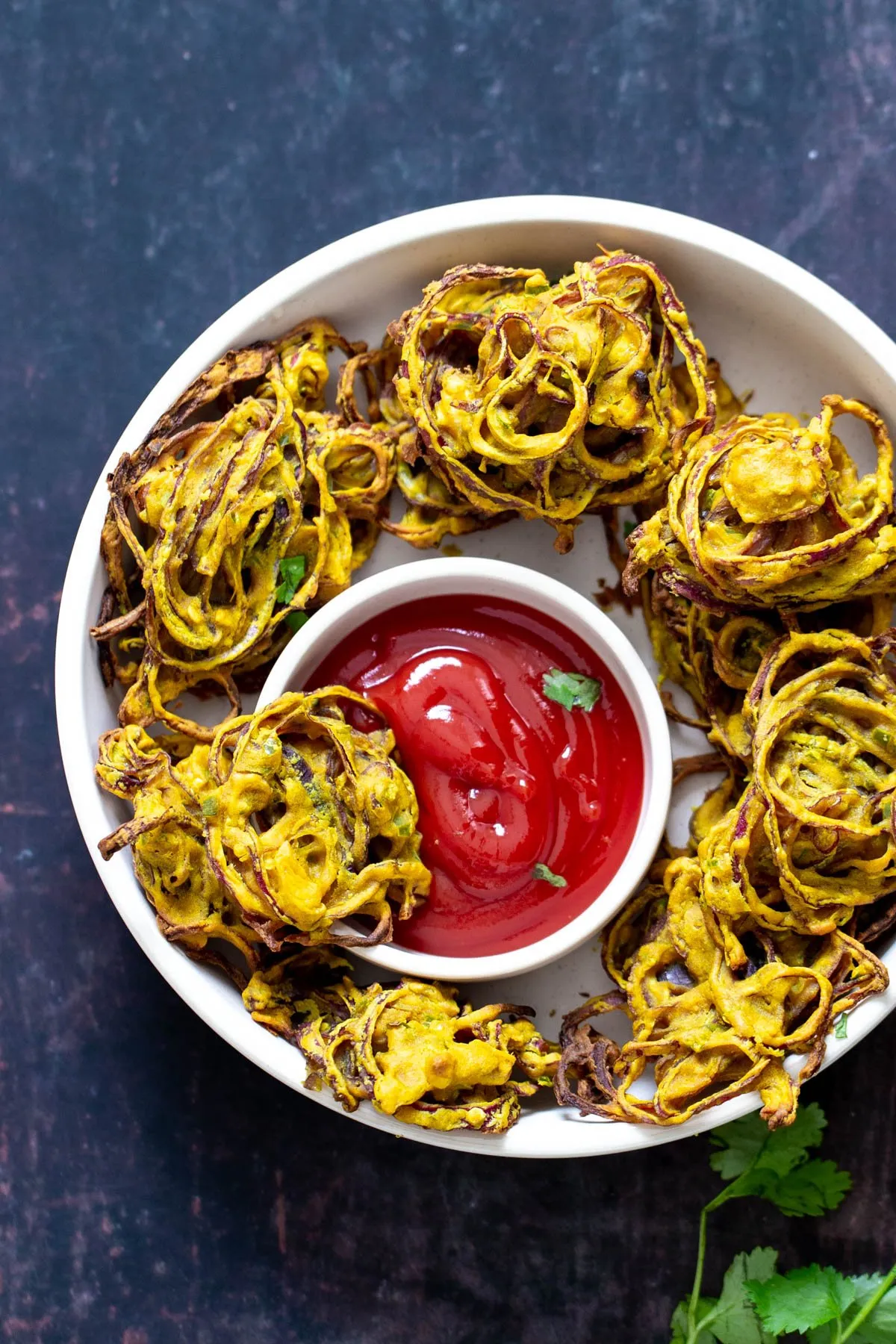 Baked Pakora Onion Bhaji